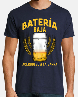 Camiseta Cerveza Batería Baja Regalo Cervezas Humor Alcohol Beer
