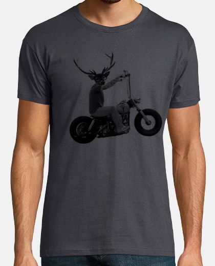 T-shirt cervi moto