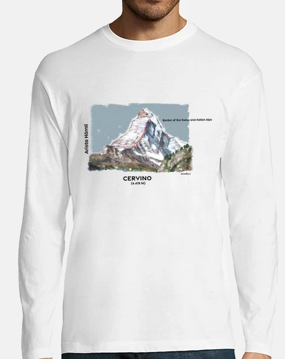 Camiseta Cervino con cielo