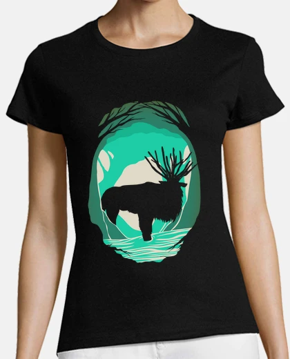 T-shirt cervo spirito - principessa mononoke