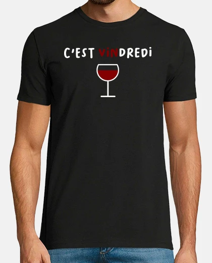 Tee-shirt Cest vindredi t-shirt jeu de mots