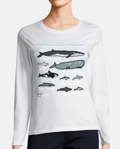 Tee-shirt cétacés scientifiques méditerranéens