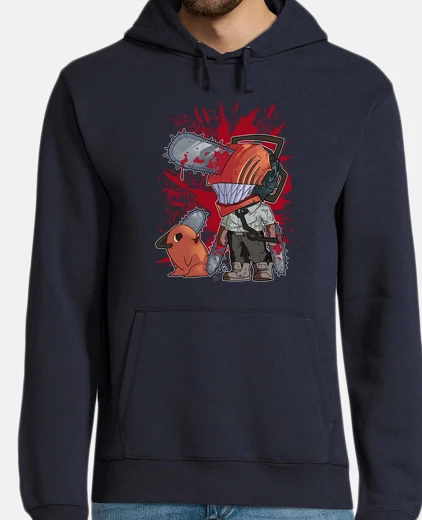 Hoodie chainsaw man and pochita