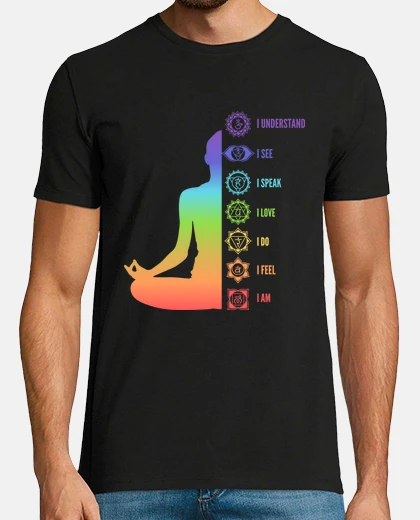 T-shirt Chakra Alignment Meditation Yoga Art