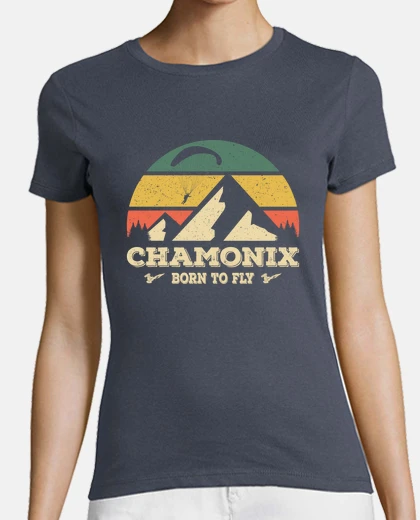 Playera chamonix nace para volar en parapente