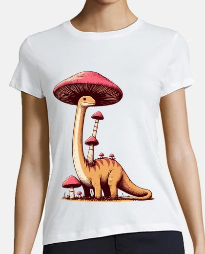 Tee-shirt champignon chapeau dinosaure brontosaur