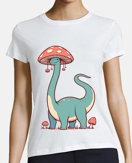 Tee-shirt champignon chapeau dinosaure brontosaur