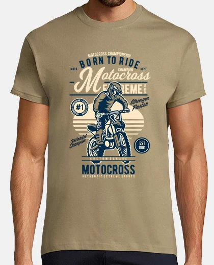 T-shirt champion moto cross