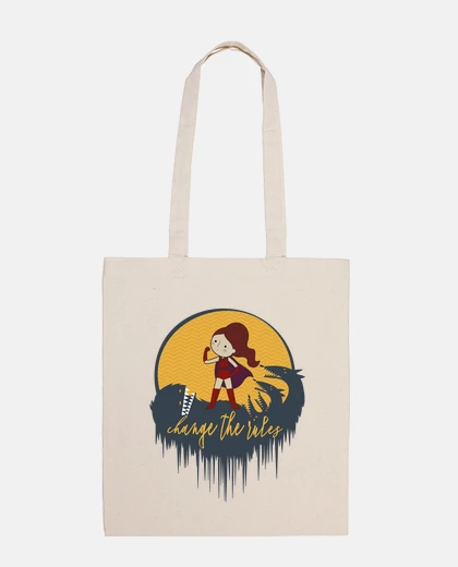 Sac changer les règles, super-femme féministe