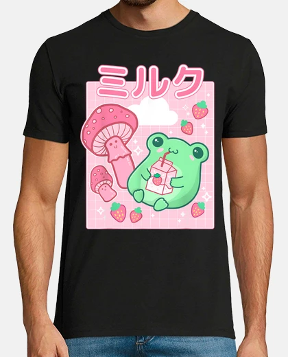 Tee-shirt chapeau de grenouille kawaii et chat ré