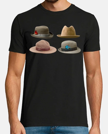 Tee-shirt chapeaux hommes chapelier tournes pas rond du 