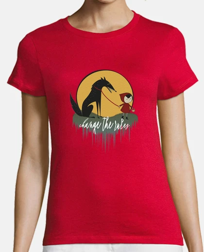 Tee-shirt chaperon rouge féministe change les règles