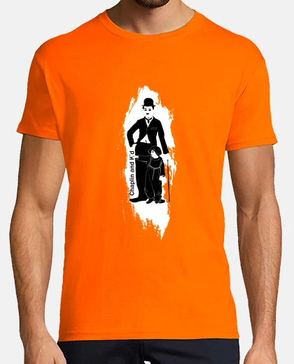 T-shirt chaplin e figlio