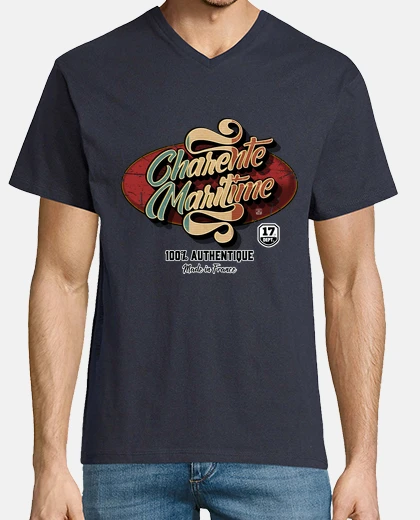 T-shirt charente-mari time vintage retrò