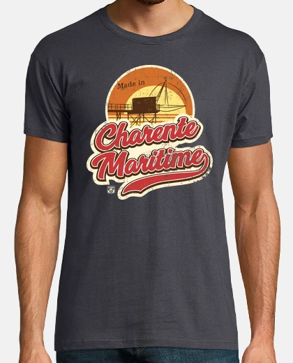 Tee-shirt Charente Maritime Carrelet Couché de Soleil