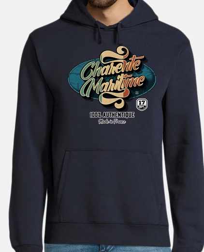 Sudadera charente-maritime vendimia retro