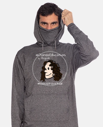 Sudadera Charlas cara blanco