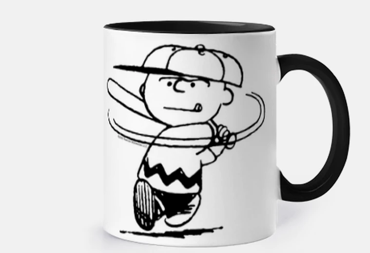 Cup charlie brown baseball home run