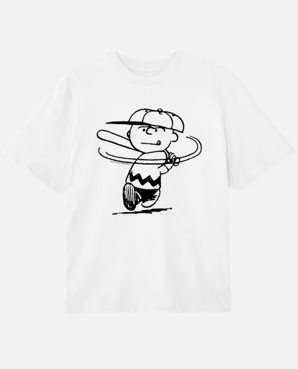 Camiseta Charlie Brown Baseball Home Run