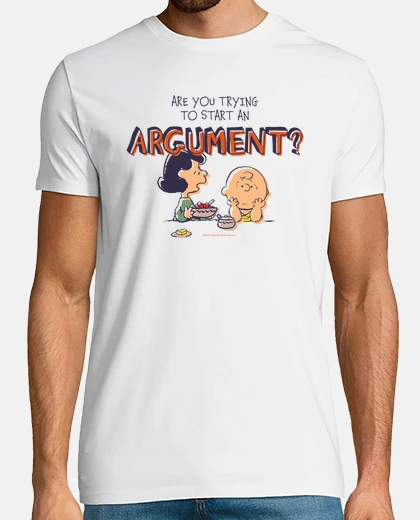 Tee-shirt Charlie Brown et une dispute
