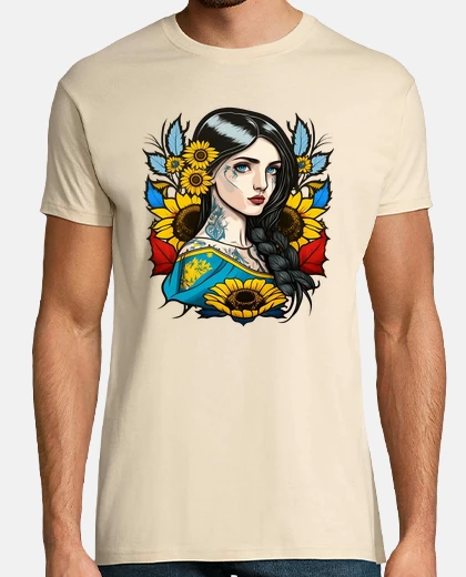 Tee-shirt charmante fille ukrainienne