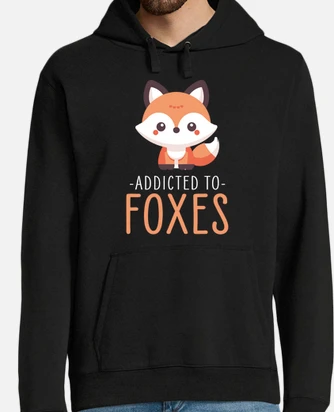 Charming kawaii fox art for animal hoodie tostadora