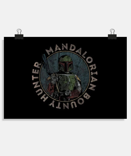 Poster chasseur de primes mandalorien
