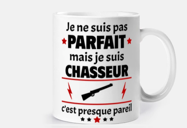 Mug chasseur presque parfait,chasse