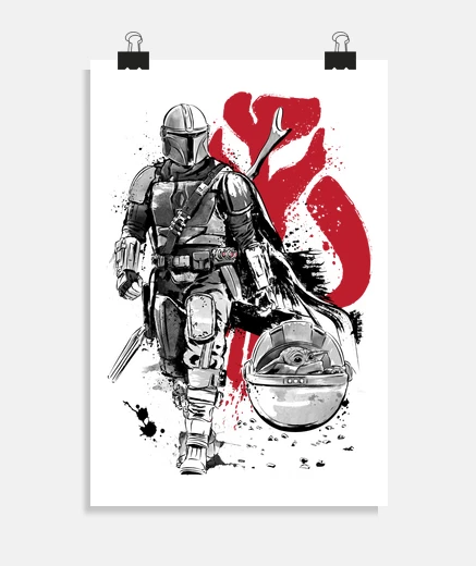 Poster chasseur solitaire and petit