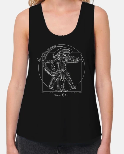 Tee-shirt chasseurs vitruvian (négatif)