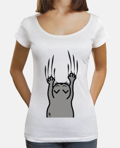 Tee-shirt chat à gratter