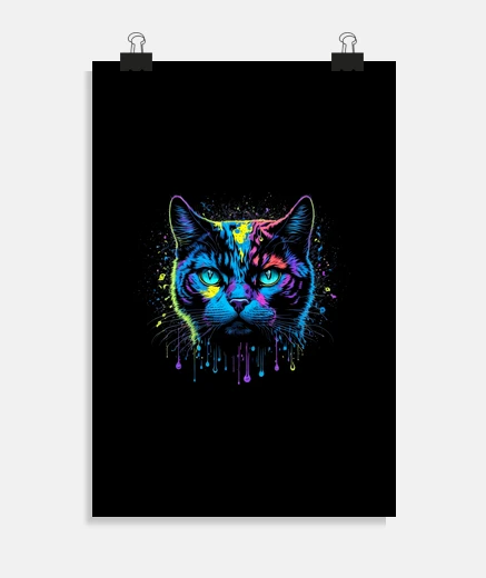 Poster chat américain à poil court