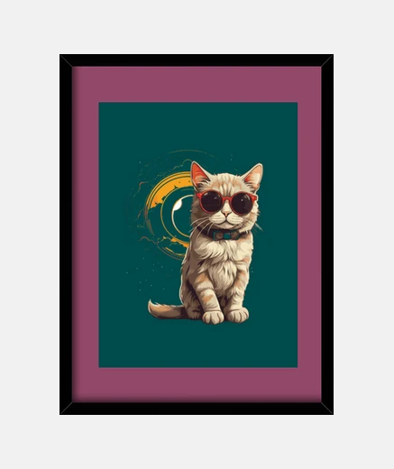 Cadre CHAT ASTRONAUTE