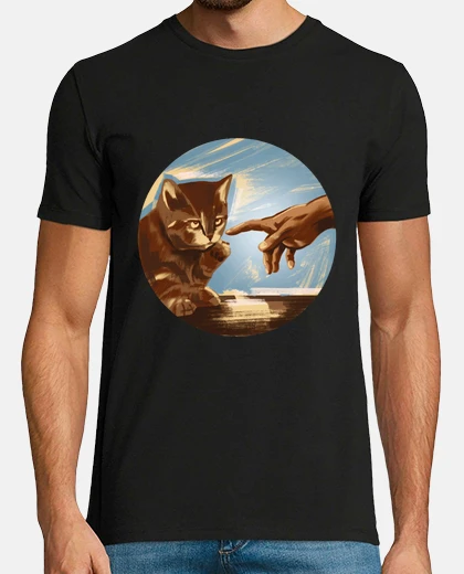 Tee-shirt chat communication avec l humain,