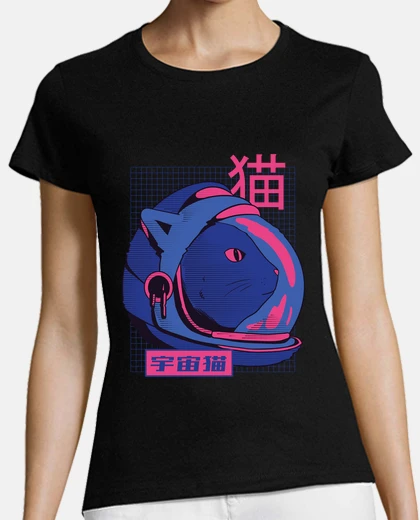 Tee-shirt chat de l39espace anime