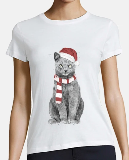 Tee-shirt chat de noël