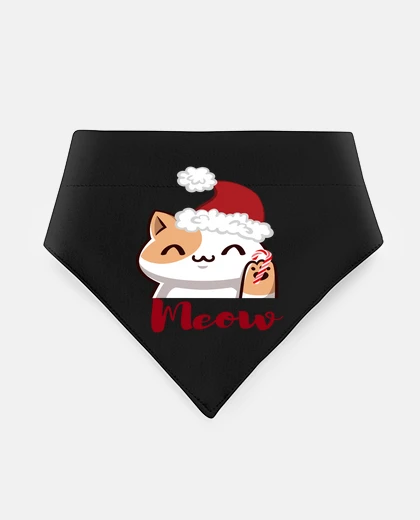 Mascotas chat de noël avec chapeau