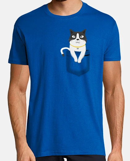 Tee-shirt chat de poche