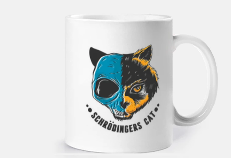 Mug Chat de Schrodinger , physique quantique, professeur de , étudiant en 