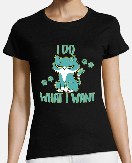 Tee-shirt chat effronté je fais ce que je veux pr