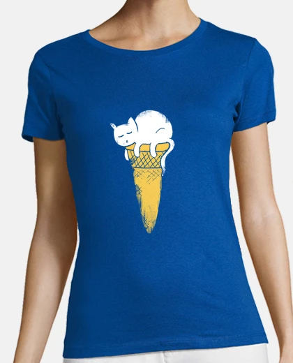 Tee-shirt Chat-glace