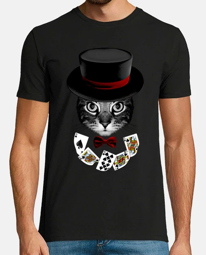 Tee-shirt chat illusionniste