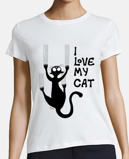 Tee-shirt chat naturel aran and ou mur