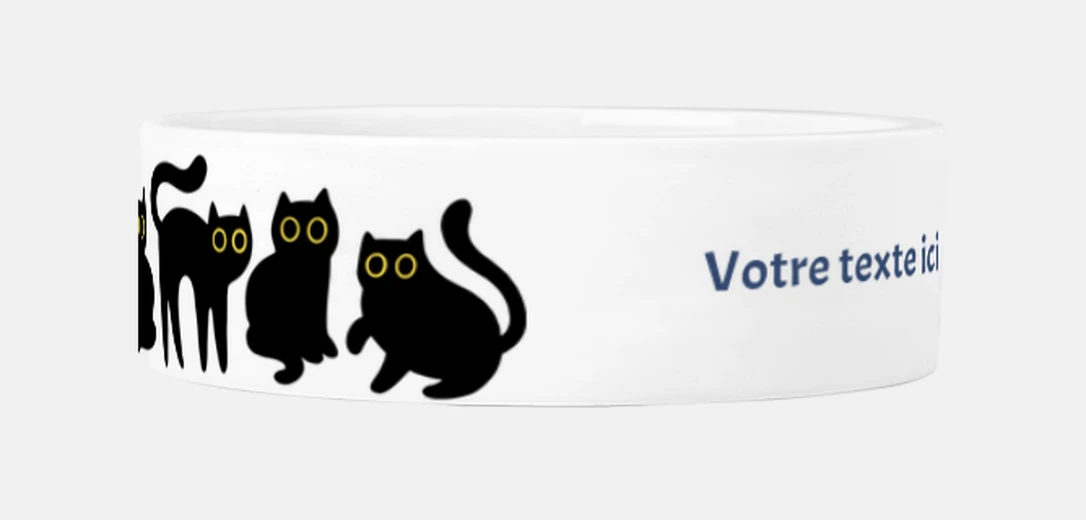 Mascotas chat noir porte-bonheur chats noirs à personnaliser 