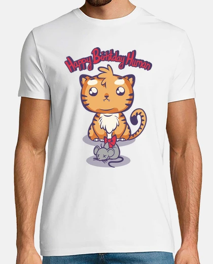 Tee-shirt chat présente