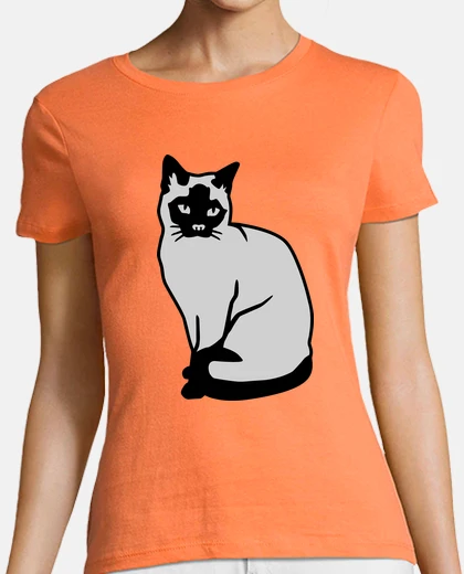 Tee-shirt chat siamois