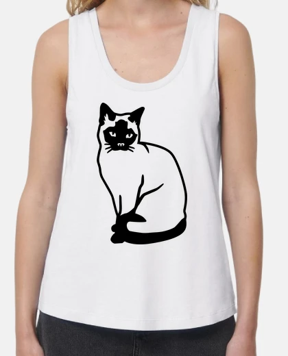 Tee-shirt chat siamois