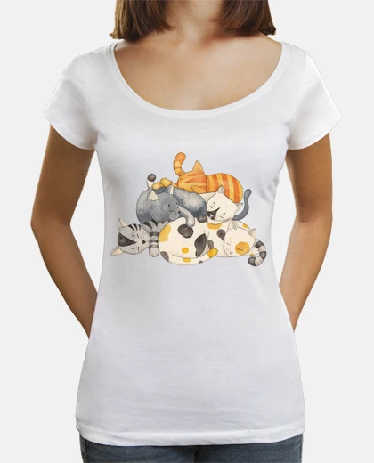 Tee-shirt chat sieste - heure de la sieste (t)