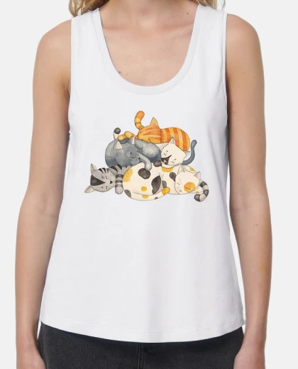 Tee-shirt chat sieste - heure de la sieste (t)