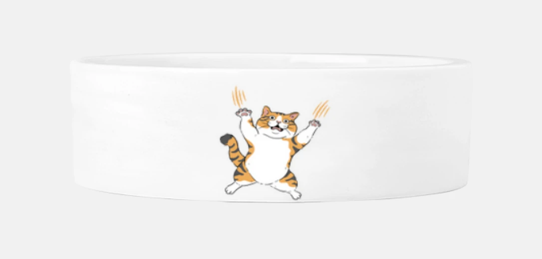 Mascotas chat tigre Feroce humour